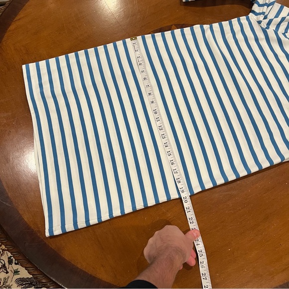 Boden Breton Stripe Easy Fit Mini Dress Blue/White Stripe 8L Jersey 3/4 Sleeve - Picture 13 of 16